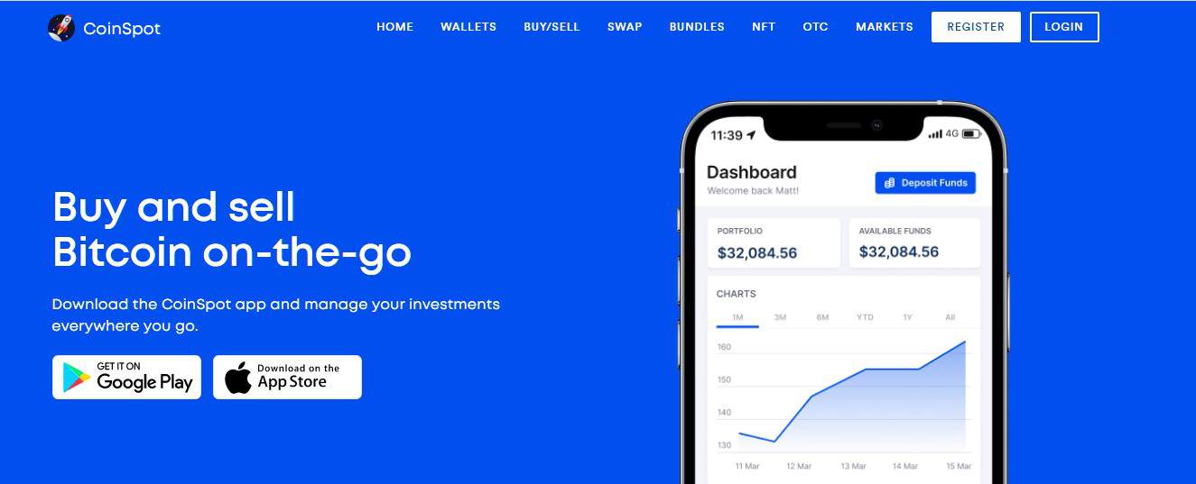 Coinspot mobile app