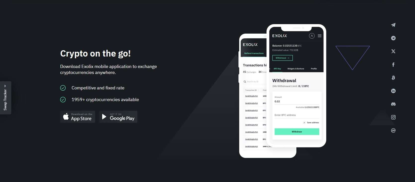 Exolix exchange marketing