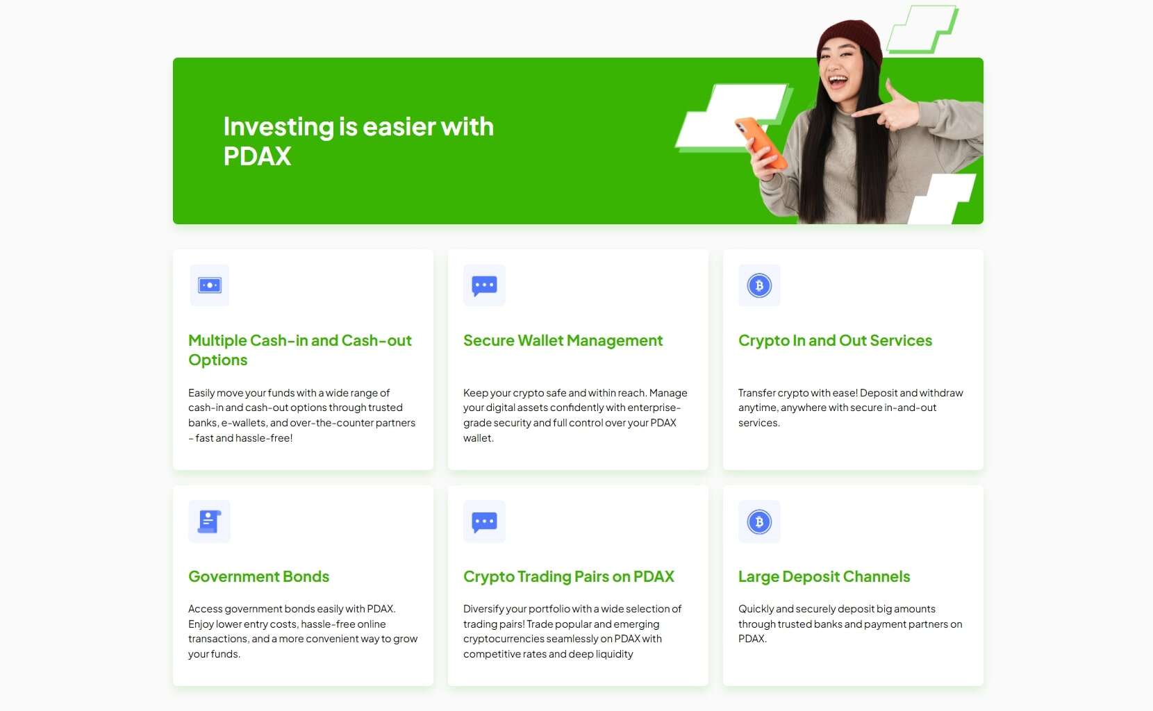 PDAX features
