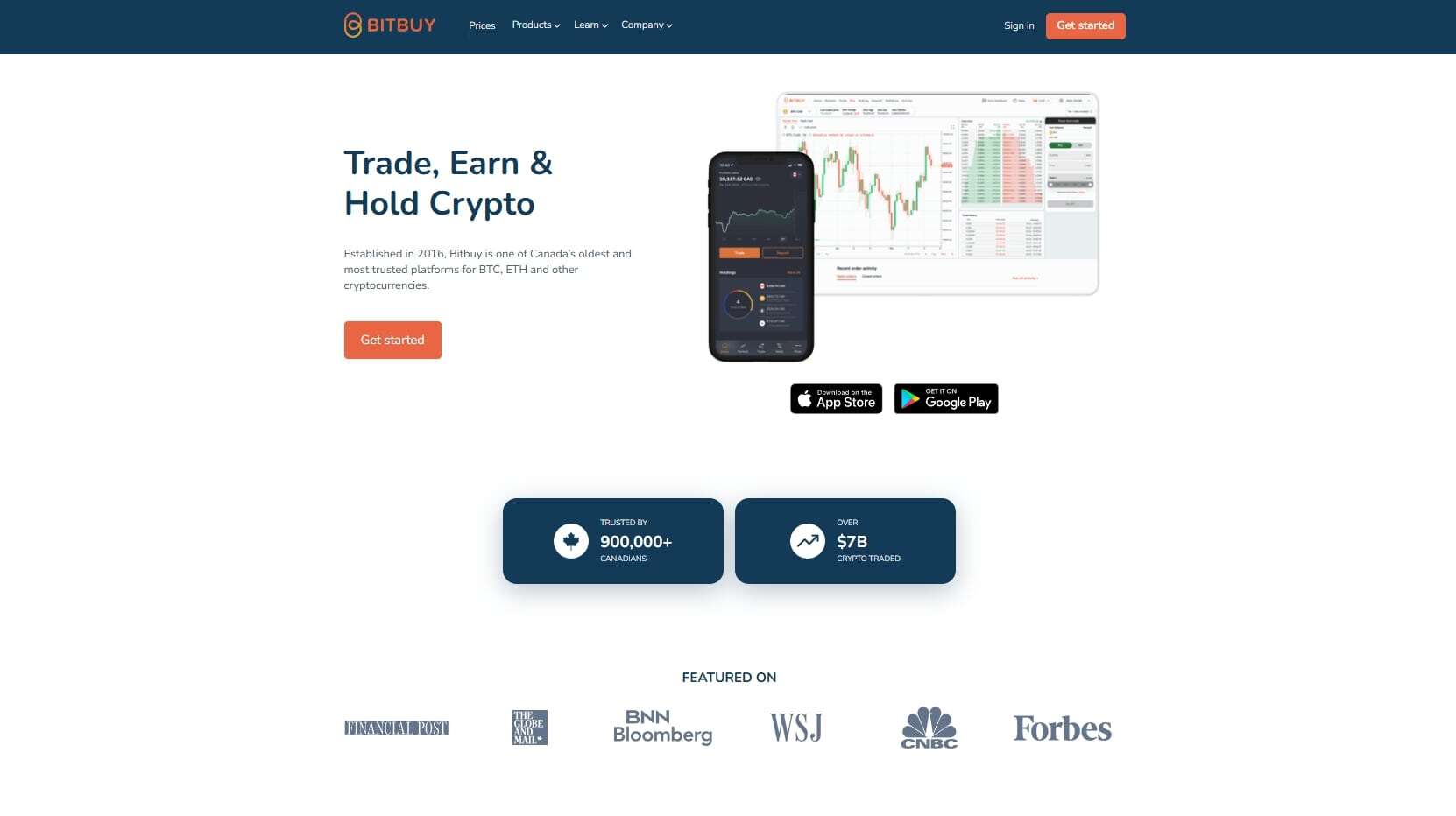Bitbuy homepage
