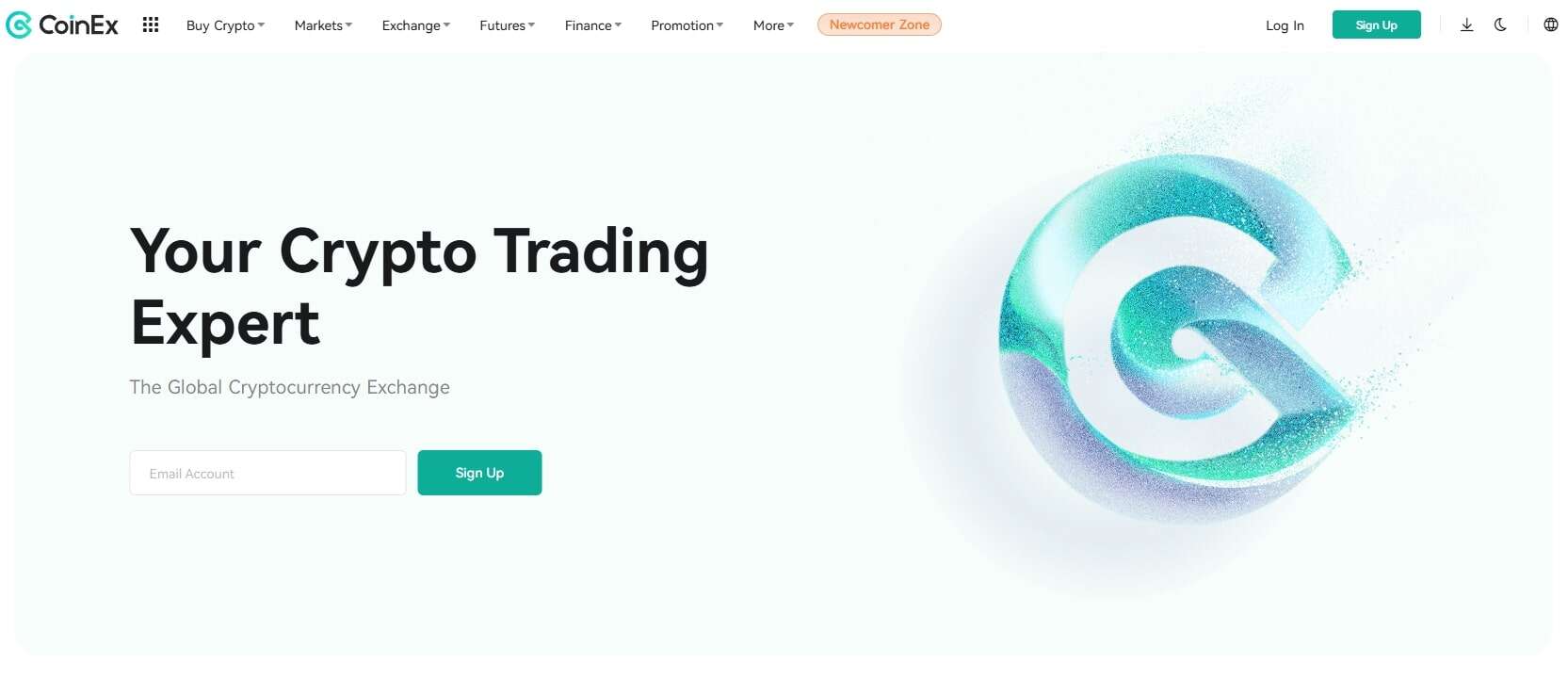 CoinEx homepage
