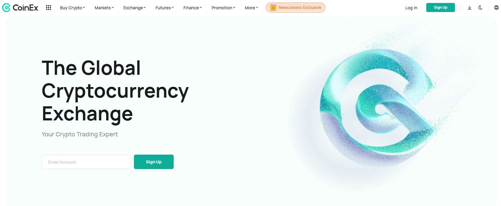 CoinEx homepage