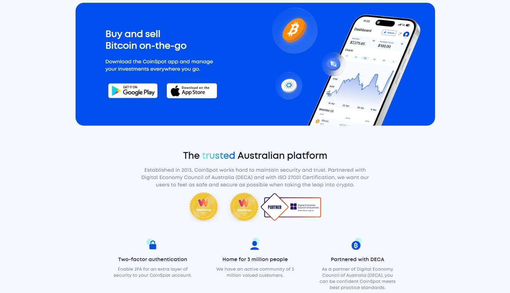 CoinSpot exchange marketing