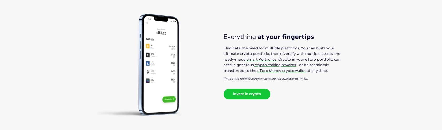 eToro features