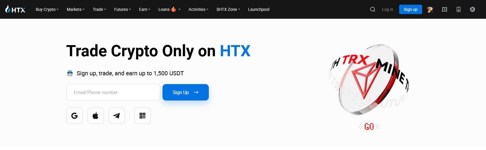 HTX homepage
