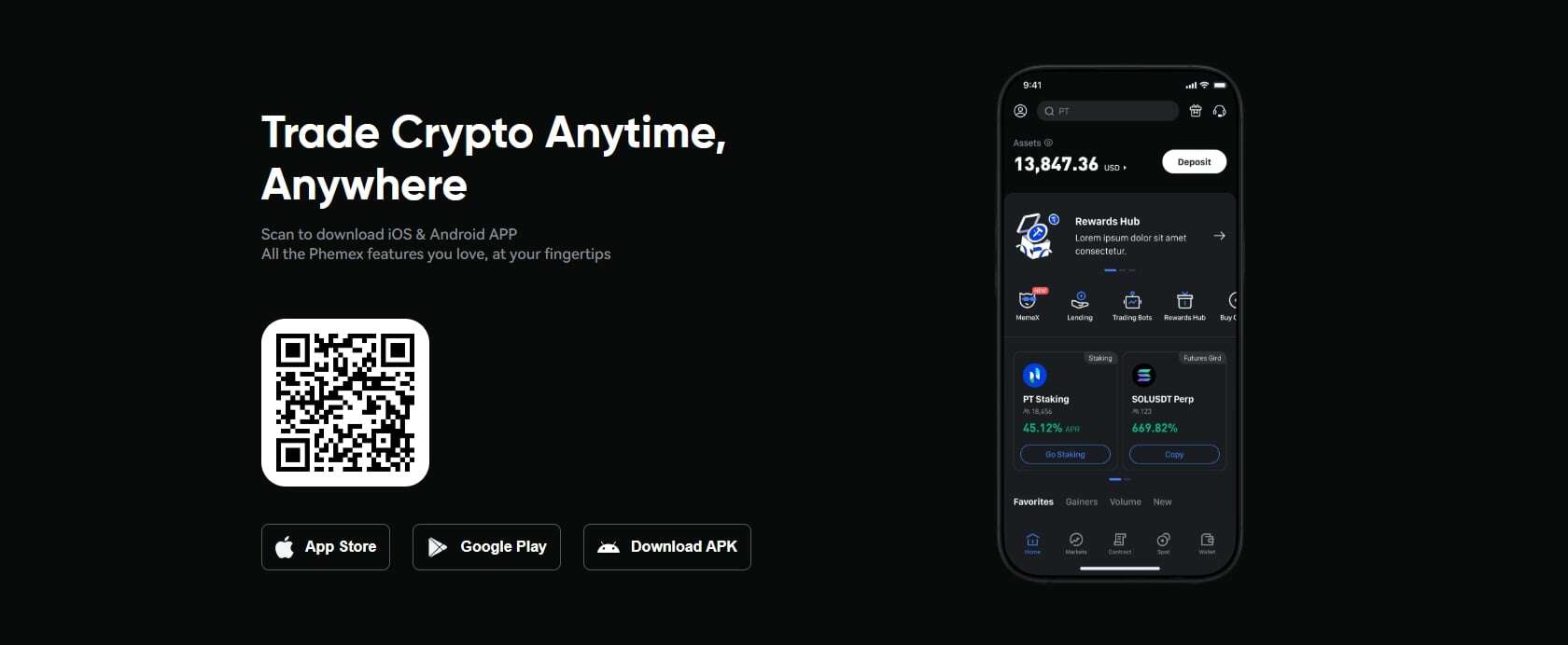 Phemex exchange marketing