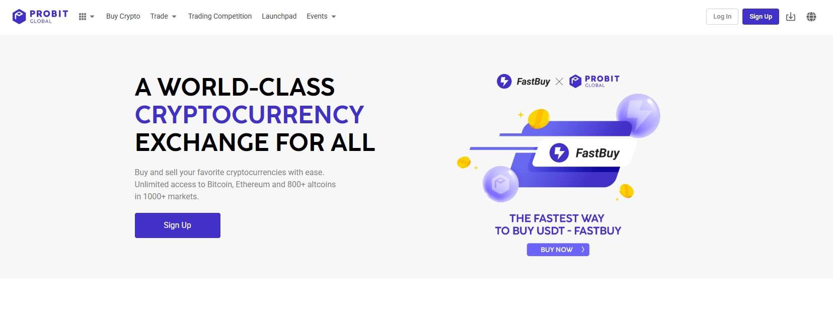 ProBit Global homepage