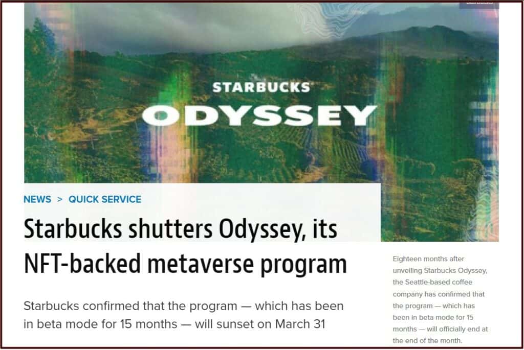 Nation's Restaurant News on Starbucks Odyssey
