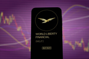 Investor analyzing $WLFI World Liberty Financial token on a crypto exchange.