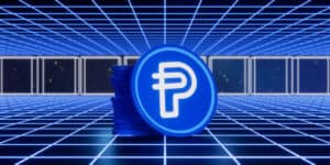 PayPal Crypto Stable Coin blockchain 3D illustration
