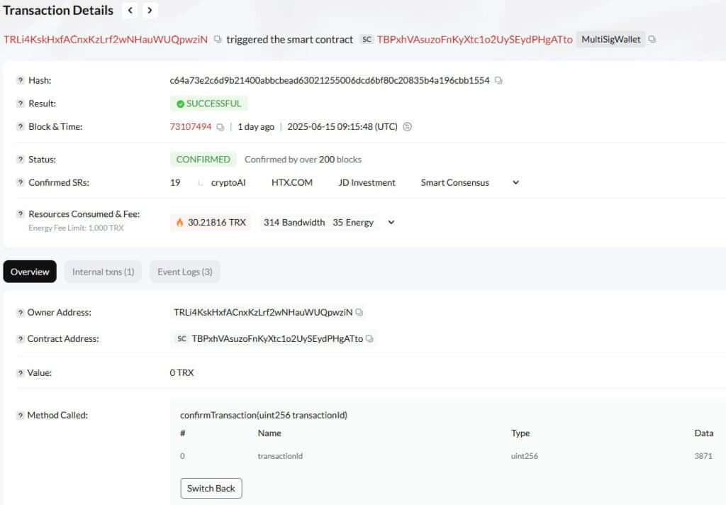 Tether Halts Suspicious USDT Transactions Worth $12.3M on Tron Network