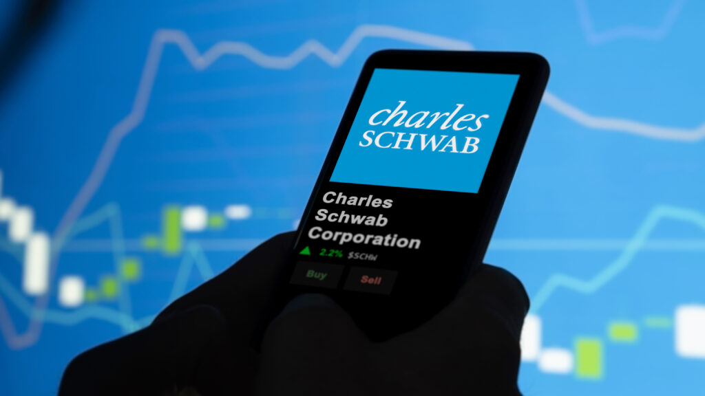 Charles Schwab Corporation on the screen of an exchange.
