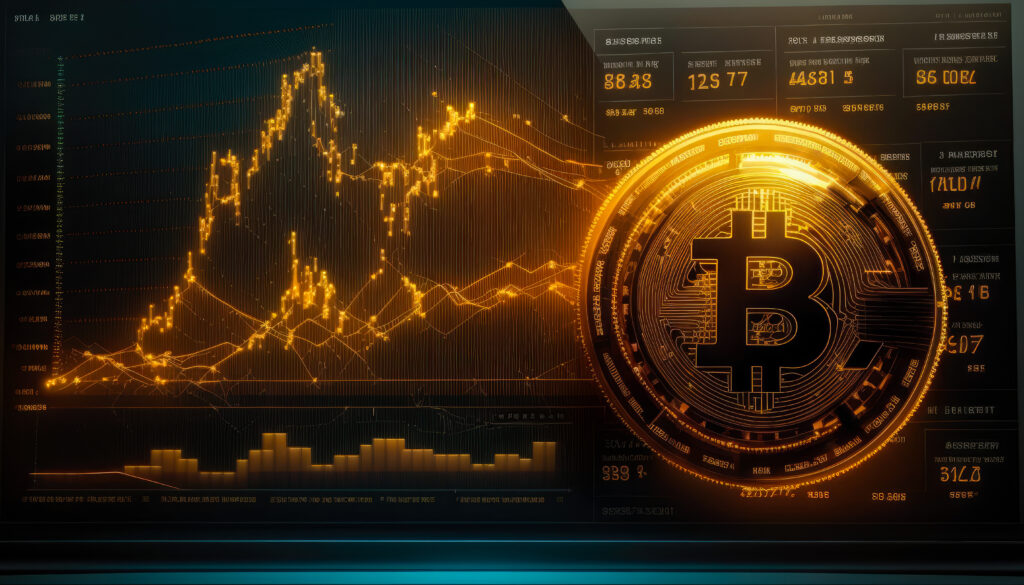 Bitcoin and cryptocurrency concept