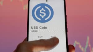USD Coin on the screen of an exchange.