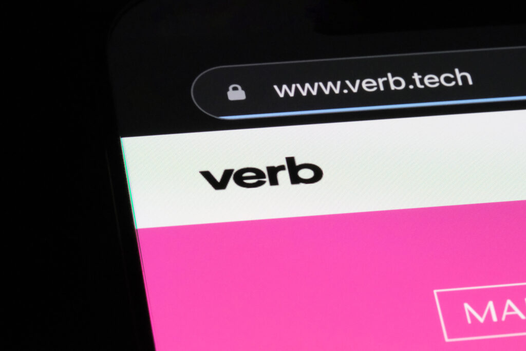 Verb Technology Company logo on website