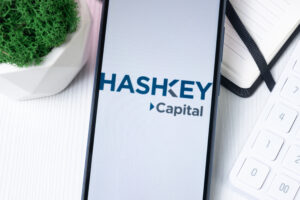 Hashkey Capital Logo on Phone Screen